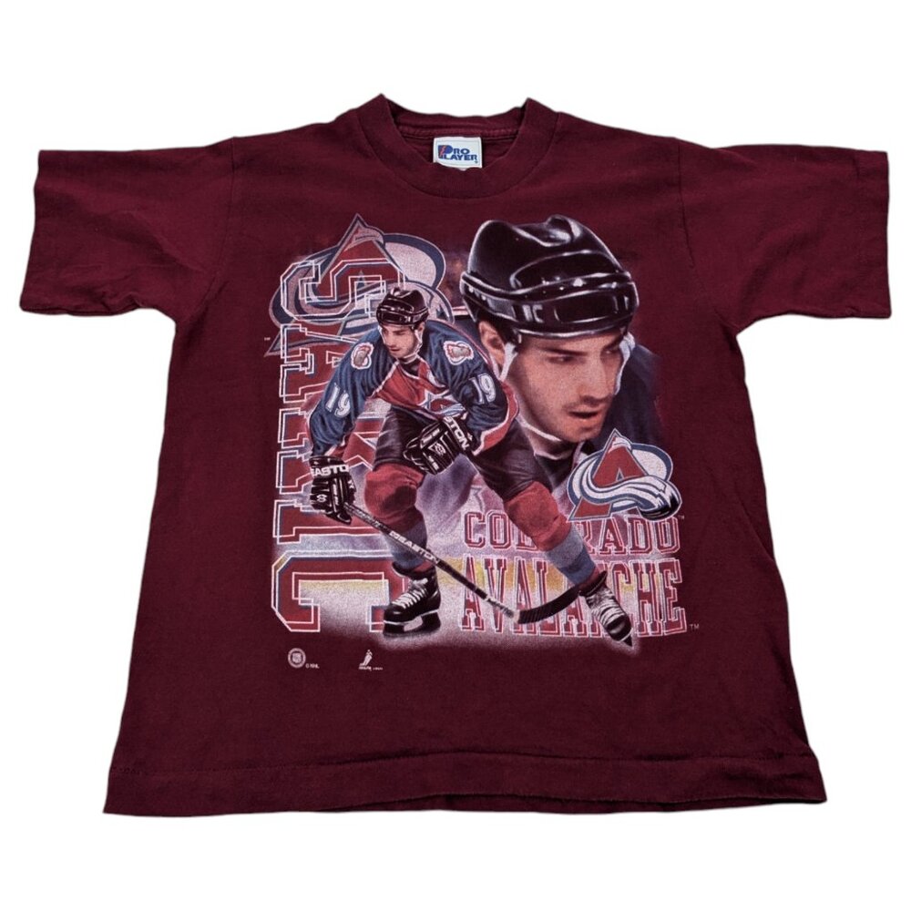 Vintage Colorado Avalanche Joe Sakic NHL Hockey USA Made